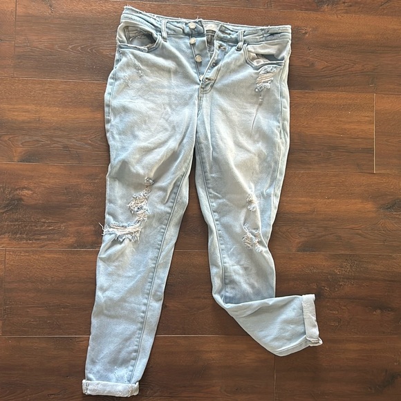 Kancan Button Fly Jeans - Picture 1 of 7